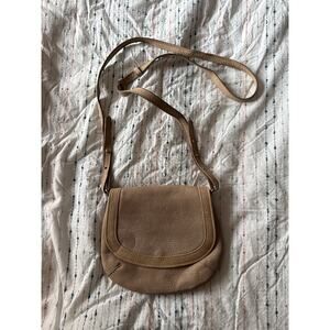 NWOT GIGI New York Crossbody Purse Saddle Bag Taupe Tan Leather